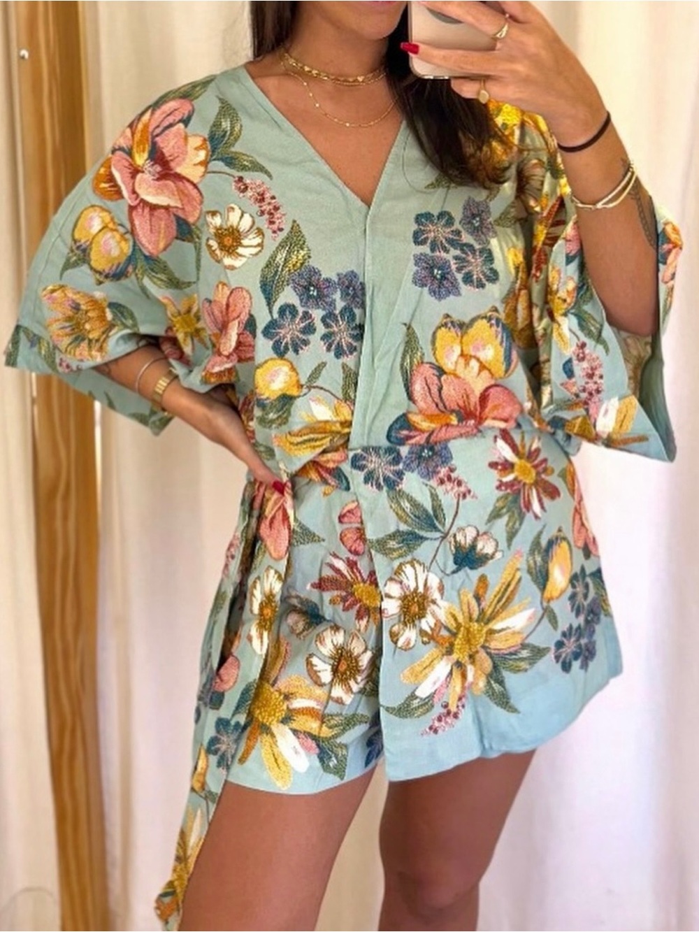 FARM Rio Floral Romper Size S